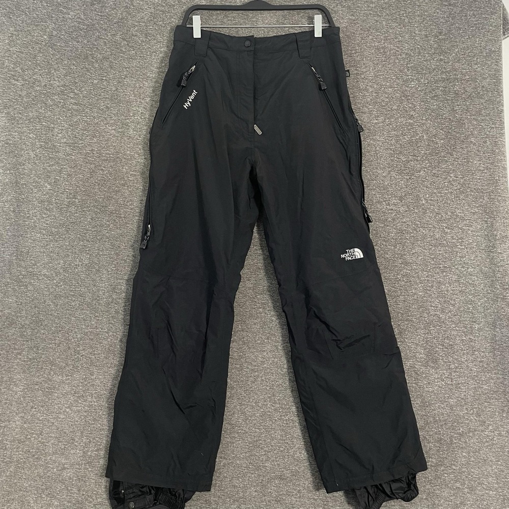 The North Face Snow Pants Womens Large Black HyVent Waterproof Ski Snowboard